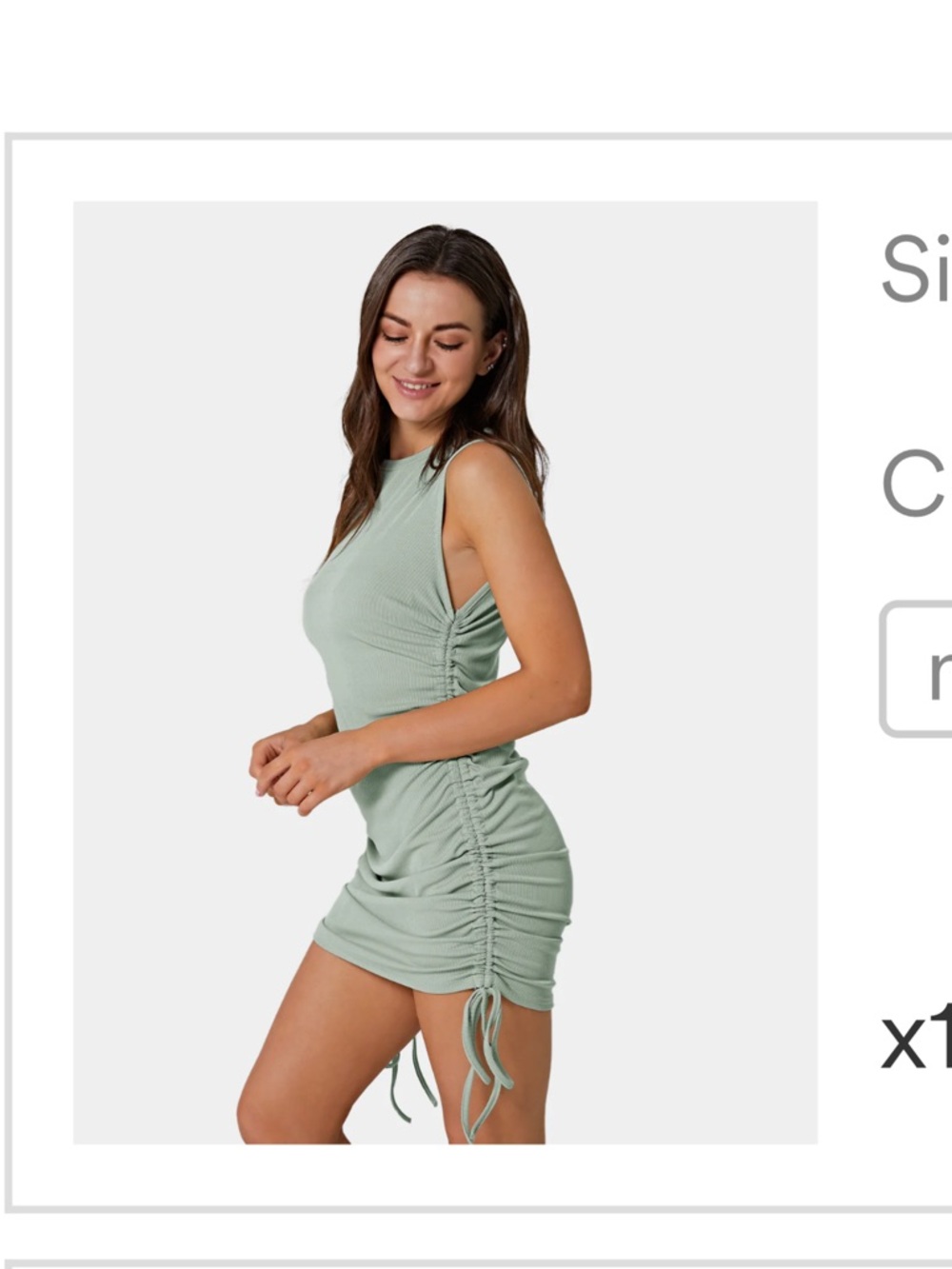 Halara ruched dress